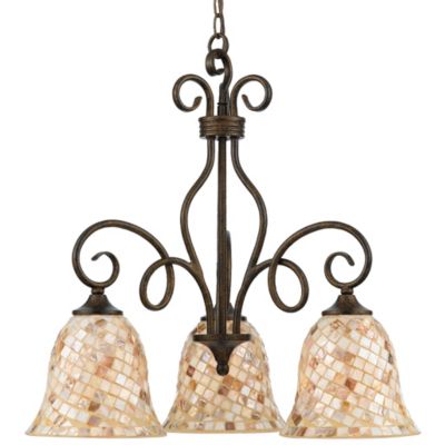 Monterey Mosaic Downlight Chandelier by Quoizel - Starlight Lighting USA and Canada